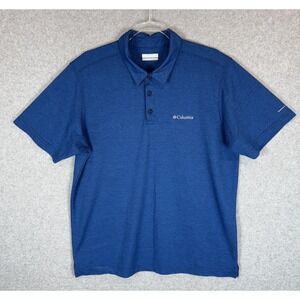 Columbia Polo Shirt Mens Large Omni-Wick Performance Golf Outdoor‎ Lightweight